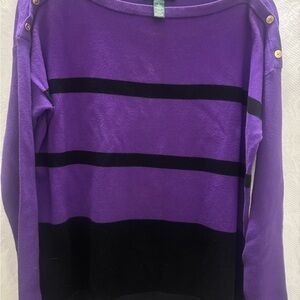 Ralph Lauren Purple Knit Top
